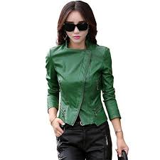 Creativity8 Women Motorcycle Jacket Full Lined Soft Leather Causal Plus Size Coat Zipper Leather Bomber Jacket Women Bomber Jacket Women Winter Jackets Women