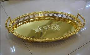 Large oval wicker tray, large rustic ottoman tray, elongated rustic tray, large wicker tray set, wall basket tray 50 30cm Large Size Home Storage Supplies Metal Fruit Basket Oval Gold Decorative Serving Trays Silver Tray Ft030 Decorative Serving Trays Serving Traysilver Tray Aliexpress