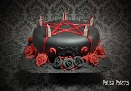 Pentacle Gateau Halloween Gothic Birthday Cakes Hippie Cake Spooky Cake