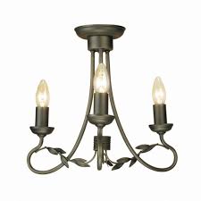 Schwarz Gold Antik Gotica Kronleuchter 3xe14 6 Wohnzimmer