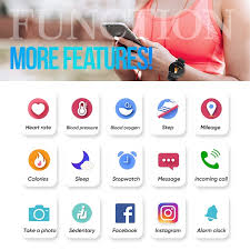 D18 Smart Watch Men Women Blood Pressure Gearwearable Com