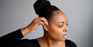 Next, she detangled her hair with water, put eco styler gel on the back section of her hair, and brushed her hair up into a pony tail. How To Create A 4c Top Knot Bun Without Sock Latoya Ebony