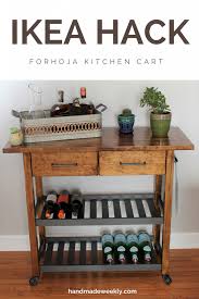 ikea forhoja kitchen cart hack