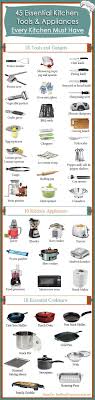 45 Essential Kitchen Tools Every Kitchen Must Have Kitchen Must Haves Essential Kitchen Tools Kitchen Essentials
