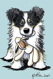 Border Collie By Kim Niles Border Collie Art Dog Art Dog Drawing
