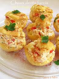 Choux Dores Farcis Au Fromage Et Jambon