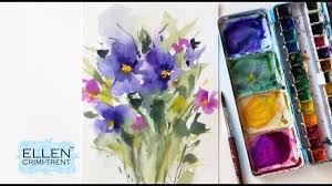 Great kids art activity & easy beginner watercolor ideas! Watercolor Painting Loose Florals Step By Step Demo Abstract Flowers Watercolor Spring Youtube