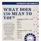 What Does 250 Mean to You?