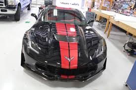 Black And White Corvette Stingray Black And Red Corvette Red Corvette Car Wrap Corvette Stingray