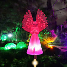 Free shipping on all orders over $35. Greenke Solar Lights Outdoor Decorative Angel Garden Solar Light Housewarming Gifts For Women Friends Mom Grandma Color Changing Garden Stake Light For Yard Patio Pathway Grave Cemetery Decorations Amazon Com