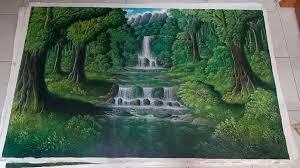 Selain karena keindahan air terjunnya, kami juga menampilkan foto yang terbaik dalam menampilkan pemandangan air terjun berikut ini. Jual Lukisan Pemandangan Air Terjun Terbaru Lazada Co Id