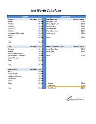 Net Worth Calculator Download Xls Excel Spreadsheet Net Worth Financial Budget Investment Advice