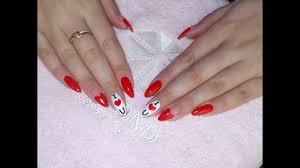 Valentine S Day Nails Walentynkowe Paznokcie Semilac Youtube