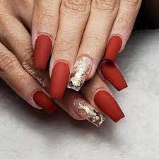 Check spelling or type a new query. Matte Red And Gold Nails Matte