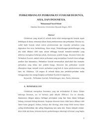 Makalah tentang penganggaran bank syariah have an image from the other. Pdf Perkembangan Perbankan Syariah Di Dunia Asia Dan Indonesia