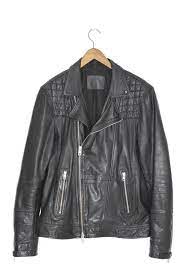 Ebay Sponsored Awesome Allsaints Mens Kushiro Leather Biker Jacket Large Moto Rock Leather Biker Jacket Biker Jacket Jackets