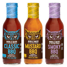 Buy Noble Made By The New Primal Bbq Sauce Sampler 3 Count Variety Pack Classic Mustard And Smoky Flavors Whole30 Approved Keto Paleo Friendly Cooking Dipping Sauce Grilling Online In