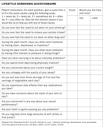 If so, you might appreciate some assistance from a life coach. An Example Of A Lifestyle Questionnaire Download Scientific Diagram