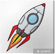 Imágenes en esta categoria = 19. Cuadro En Lienzo Cohete Espacial Ilustracion Vectorial De Dibujos Animados Pixers Vivimos Para Cambiar Cuadros En Lienzo Dibujos Cohetes Espaciales