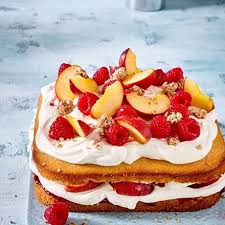 Pfirsich Melba Schnitten Rezept Lecker Rezept Pfirsich Melba Kuchen Und Torten Rezepte Rezepte