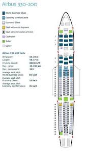 Seat Map Sata Air Açores Airbus A330 200 Air Transat Jet
