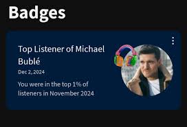 Thanks so much, @michaelbuble and @youtube for the badge!! 🙏🎄❤️