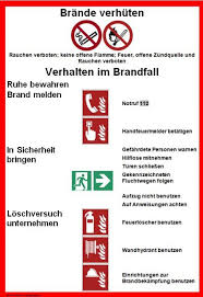 Als die vorlage aussehen wird, sehen jene in der abbildung unten. Verhalten Im Brandfall Aushang Zum Download Universum Shop