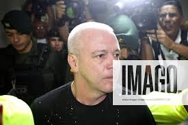 Jhon Jairo Velasquez Vasquez, A.K.A. Popeye attends the capture  legalization hearing in Medellin