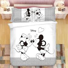 Black White Kiss Mickey And Minnie Mouse Bedding Set Twin Size Duvet Covers New Unb Dormitorio De Mickey Mouse Minnie Mouse Fondos De Pantalla Pintura De Bebe