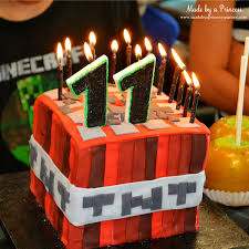 So i thought i'd make a quick minecraft tnt cake to show my enthusiasm for the game. Minecraft Birthday Party Ideas Made By A Princess