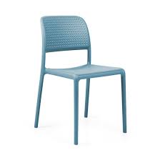 2 gartenstuhle kunststoff stapelbar von steiner dunkelblau in. Nardi Bora Bistrot Stapelstuhl Kunststoff Himmelblau Garten Und Freizeit