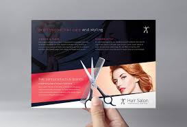 Psd is setup in 4x6in with 0.25 bleed. Hair Salon Flyer Template In Psd Ai Vector Brandpacks