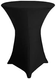 30 Cocktail Spandex Table Cover Black 64639 1pc Pk Round Table Covers Table Cloth Table Covers Wedding