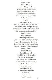 Castiel And Dean Or The Winchesters Poem Supernatural Lucifer Destiel Supernatural Ships