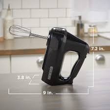 Black And Decker Hand Mixer Beaters Black Decker 6 Speed Hand Mixer With 5 Attachments Storage Case In 2020 Black Decker Hand Mixer Mixer