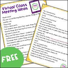 Virtual Class Meetings For Distance Learning Class Meetings Distance Learning Virtual Class