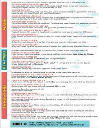 Check spelling or type a new query. Blackfins At Capt Hirams Resort Menu In Sebastian Florida Usa
