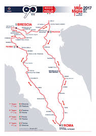 Det italiensk billøpet gikk fra brescia til roma og tilbake, og strakk seg over 1.000 engelske mil (derav navnet). Live Blog Mille Miglia 2017 Gtspirit