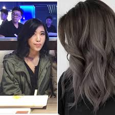 L'oreal majirell porfessional hair color in shade 901/lightest natural ash blonde as a base color and shade 901s as your highlight color.if you dark brown hair to begin with, you will need to bleach your. Smokey Grey Short Ash Grey Hair Novocom Top