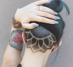 Lotus Flower Undercut Hair Styles Shaved Hair Designs Undercut Hairstyles