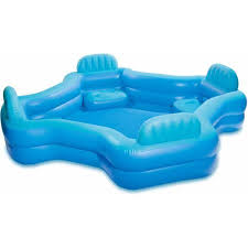Intex Inflatable Swim Center Family Lounge Pool 105 X 105 X 26 Walmart Com Family Lounge Pool Inflatable Lounge Pool Portable Swimming Pools