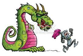 Cartoon Dragon And Terrified Knight Cartoon Dragon Dragon Illustration Cartoon Knight