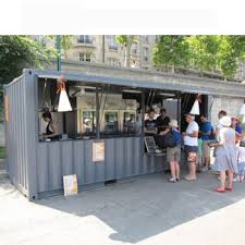 Coffee Shop Container Bar 20ft Prefabricated Shipping Container Shop Container Restaurant Shipping Container Cafe Container Shop