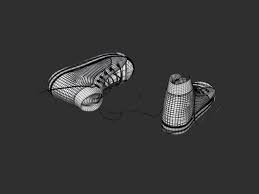 Canvas Shoe 3d Model Canvas Shoes 3d Model Model