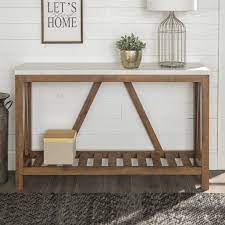 Pin By Jamie Lehman On Barndo Living Room In 2021 Farmhouse Console Table Farmhouse Entryway Table Entryway Tables
