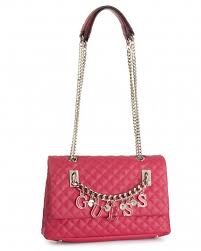 Sac Bandouliere En Simili Matelasse Rose Guess Pas Cher Outlet La