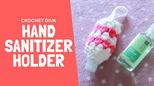 This crochet pattern might need modification for other bottles to make it fit, but since i could definitely use something like this little hand sanitizer holder. How To Make A Hand Sanitizer Holder Crochet Hand Sanitiser Cozy Youtube