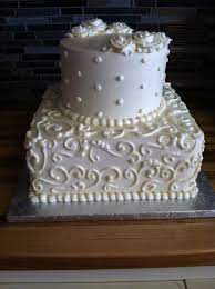 Two Tier Square And Round Wedding Cake Square Wedding Cakes Wedding Cake Prices Wedding Cake Birds