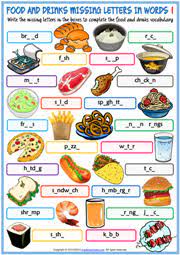 Add more salt to the dish if necessary. Food And Drinks Esl Vocabulary Worksheets