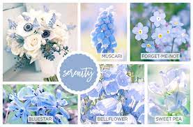 From indigo to powder, blue flowers are a unique touch to any bouquet. 42 Spring Flowers Inspired By Pantone Colors Of The Year
